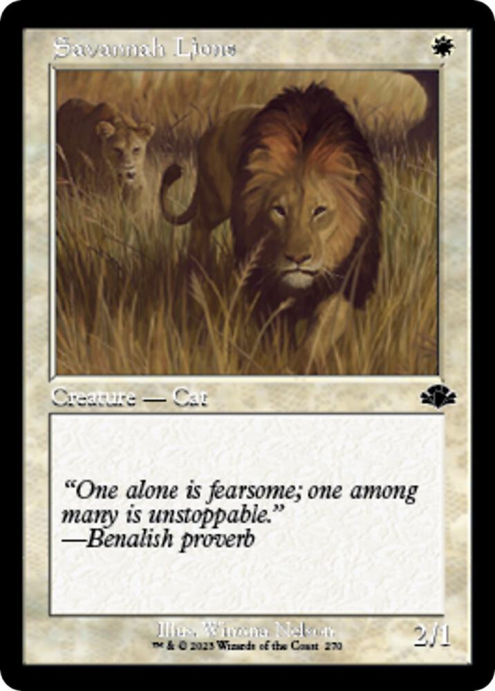 Savannah Lions (Retro Frame) - #270