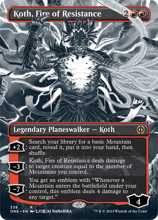 Koth, Fire of Resistance (Borderless) - #338