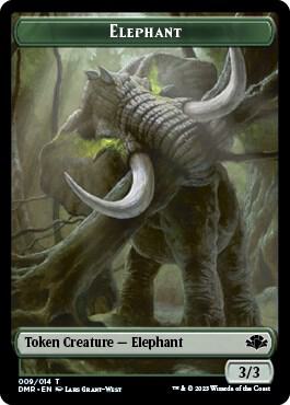 Elephant // Squirrel Double-Sided Token - #9 // 13