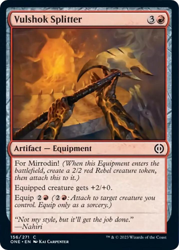 Vulshok Splitter - #156