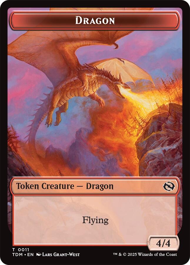Dragon (0011) // Warrior Double-Sided Token - #11 // 13