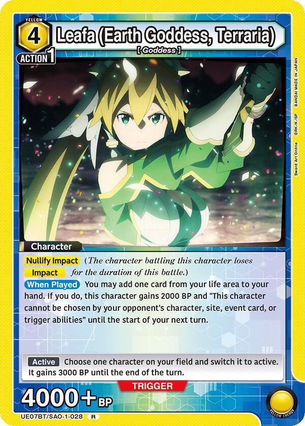 Leafa (Earth Goddess, Terraria) (028) #UE07BT/SAO-1-028