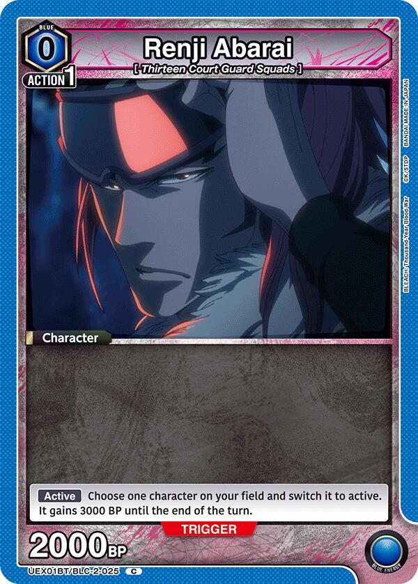 Renji Abarai (025) - #UEX01BT/BLC-2-025