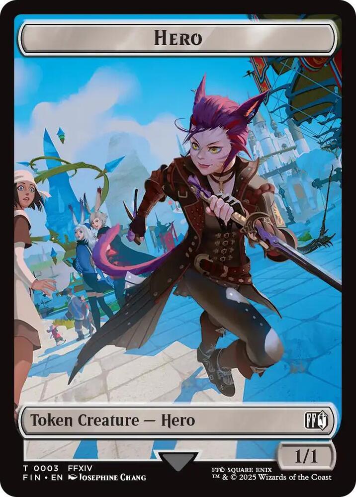 Hero (0003) // Knight Double-Sided Token - #3 // 10