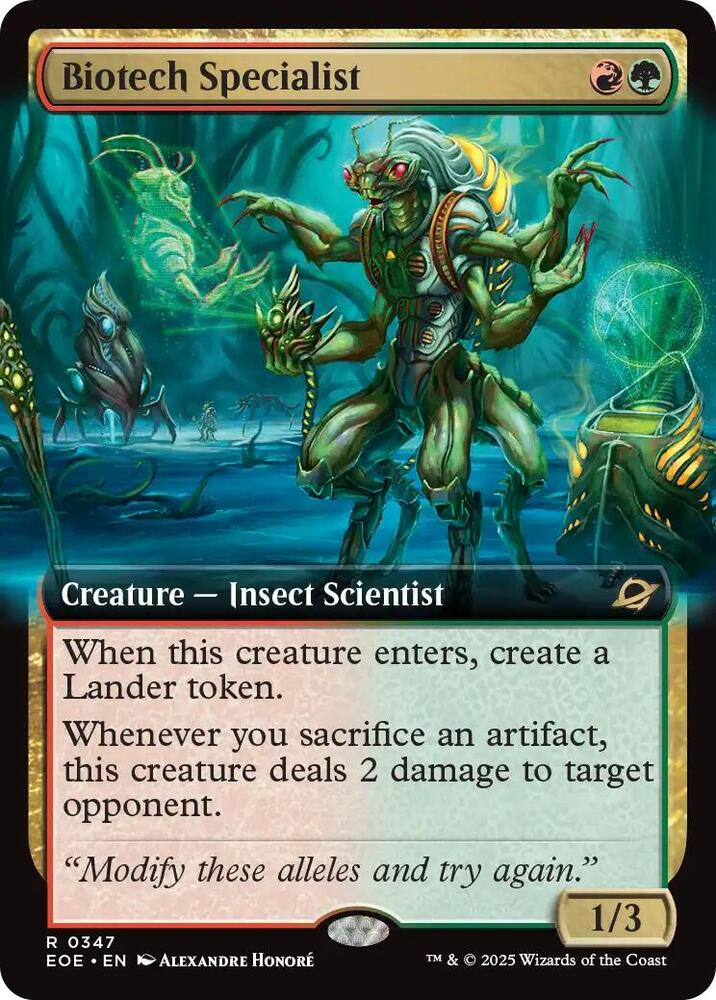 Biotech Specialist (Extended Art) - #347