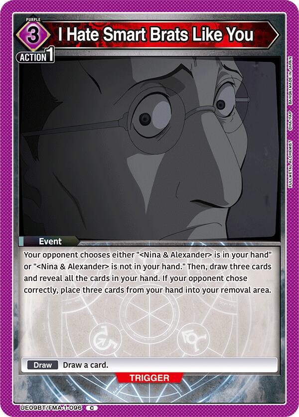 I Hate Smart Brats Like You - #UE09BT/FMA-1-096