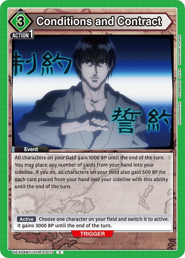 Conditions and Contract #UEX04BT/HTR-2-073