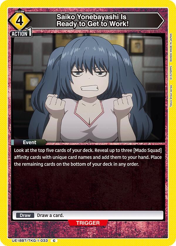 Saiko Yonebayashi Is Ready to Get to Work! - #UE18BT/TKG-1-033