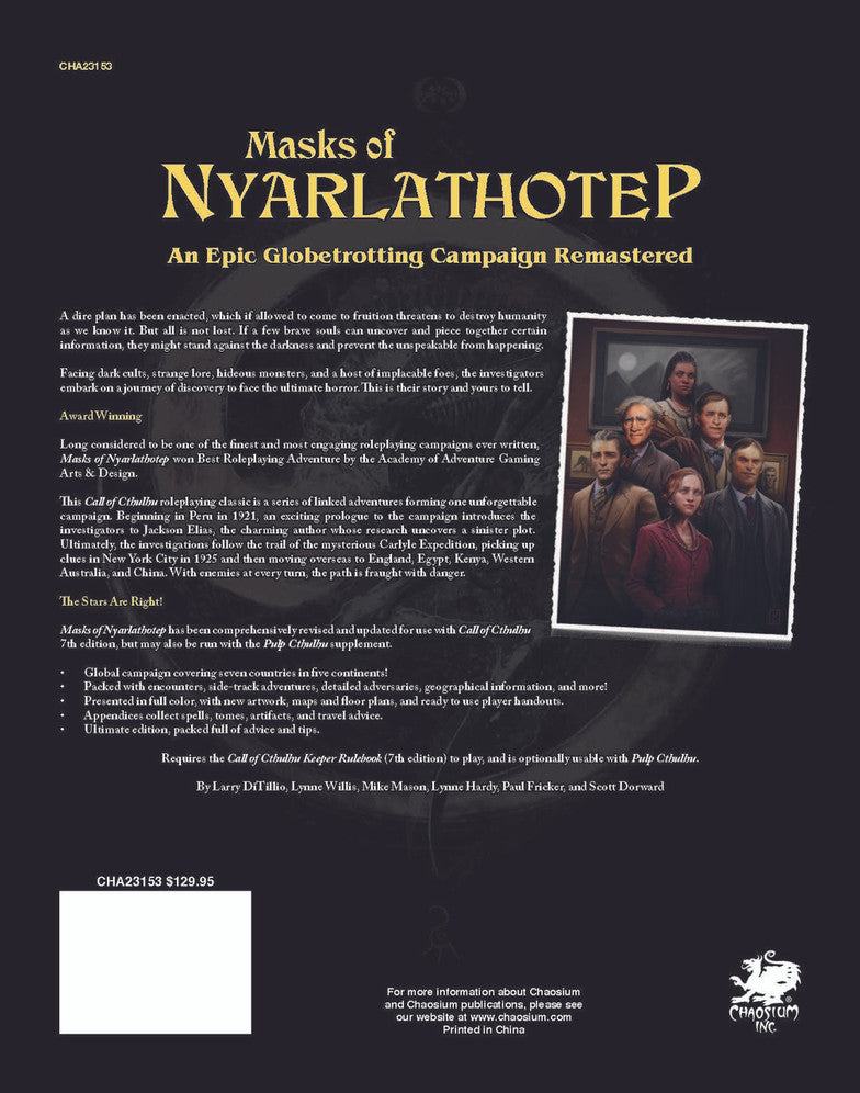 Masks of Nyarlathotep - Slipcase Set