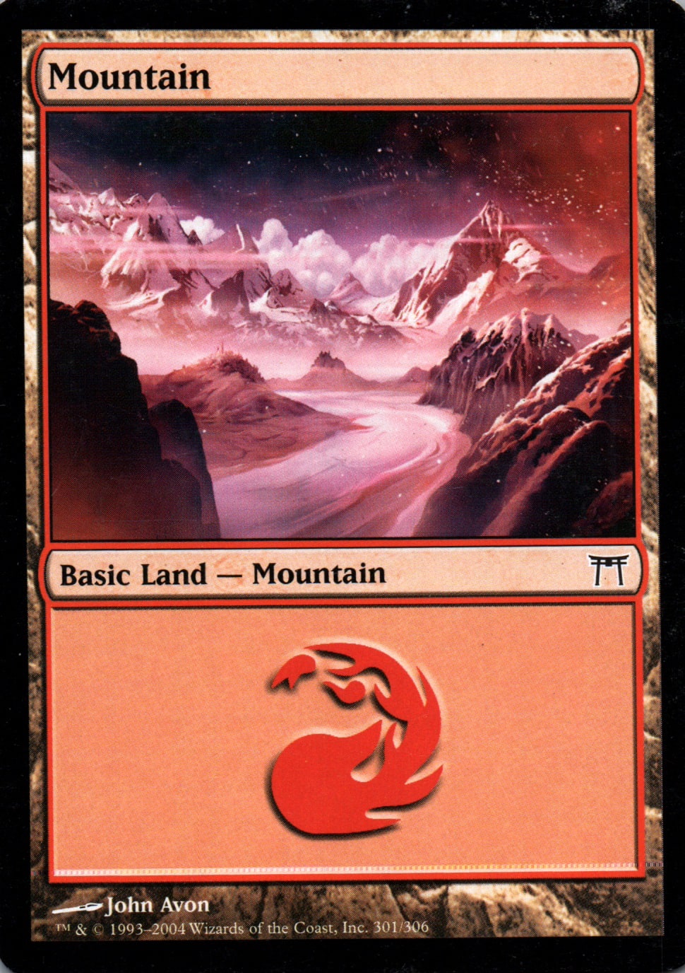 Mountain - Champions of Kamigawa - 301 - Front