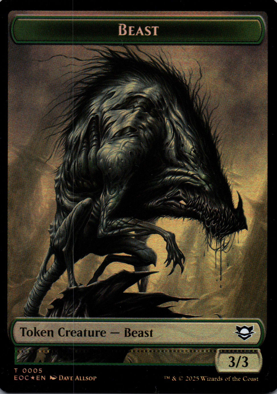 Beast - Edge of Eternities Commander Tokens - 5 - Front