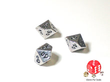 Silver Micro Metal Single Tens 10 dice (1 piece)