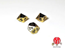 Gold Micro Metal Single Tens 10 dice (1 piece)