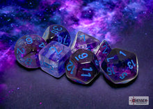 Nebula Nocturnal/blue Luminary Polyhedral 7-Dice Set