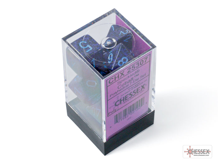 Speckled Cobalt Polyhedral 7-Dice Set