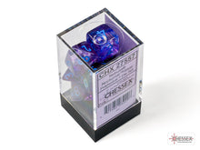 Nebula Nocturnal/blue Luminary Polyhedral 7-Dice Set