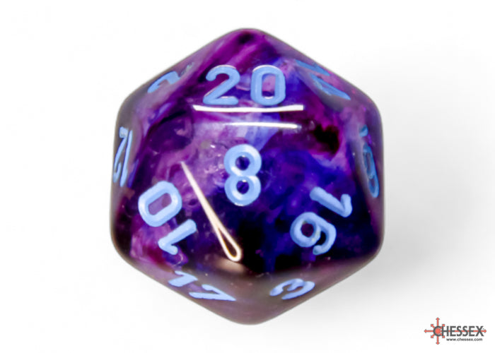 Nebula Nocturnal/blue Luminary Polyhedral 7-Dice Set