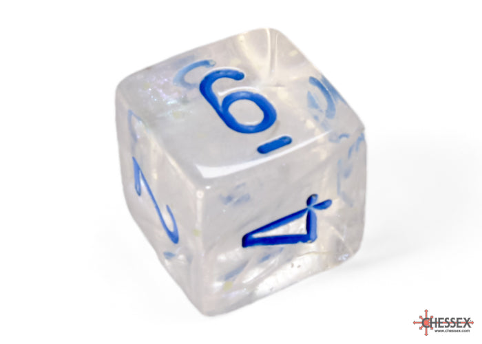 Borealis Icicle/light blue Luminary Polyhedral 7-Dice Set