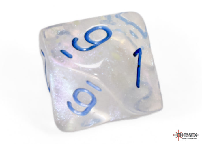 Borealis Icicle/light blue Luminary Polyhedral 7-Dice Set