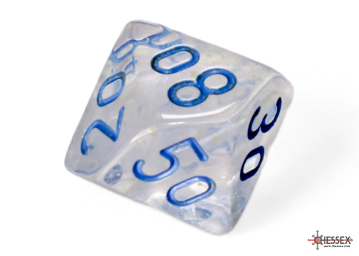 Borealis Icicle/light blue Luminary Polyhedral 7-Dice Set