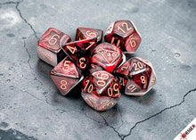 Lustrous Gothic/copper Polyhedral 7-Dice Set (with bonus die)