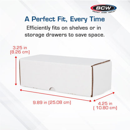BCW 500 Count Storage Box with Slip Guard