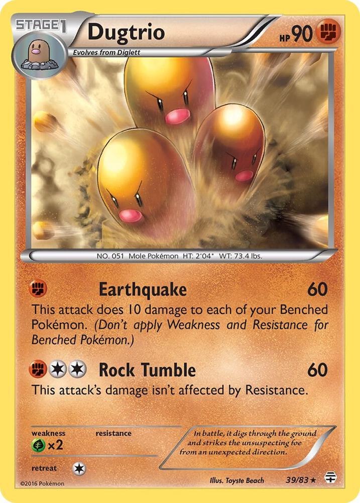 Dugtrio - #39/83