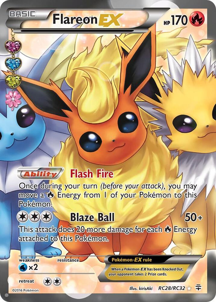 Flareon EX (Full Art) - #RC28/RC32