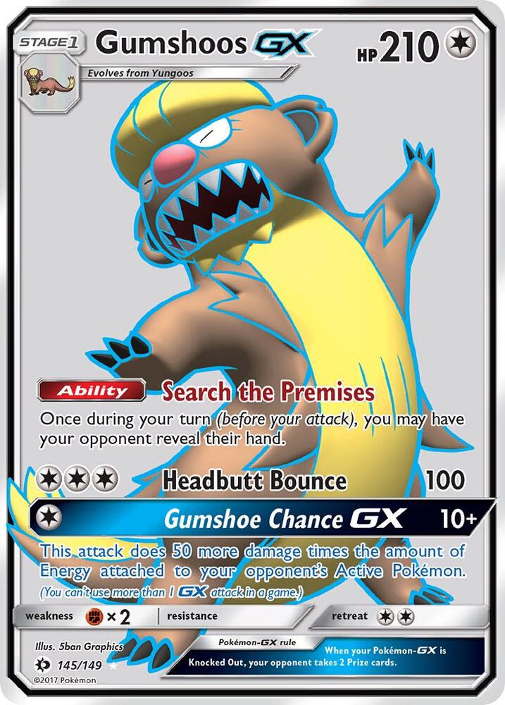 Gumshoos GX (Full Art) - #145/149
