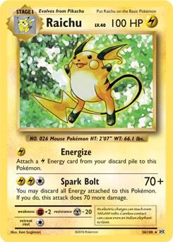 Raichu - 36/108 (XY Evolutions) - #036/108