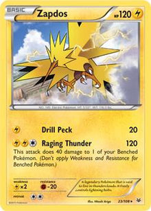 Zapdos - 23/108 (XY Roaring Skies) - #023/108