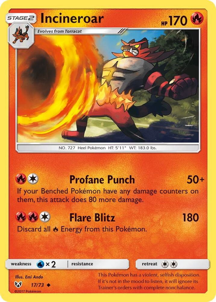 Incineroar - #17/73