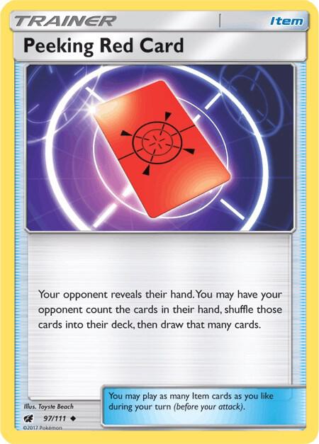 Peeking Red Card - #97/111
