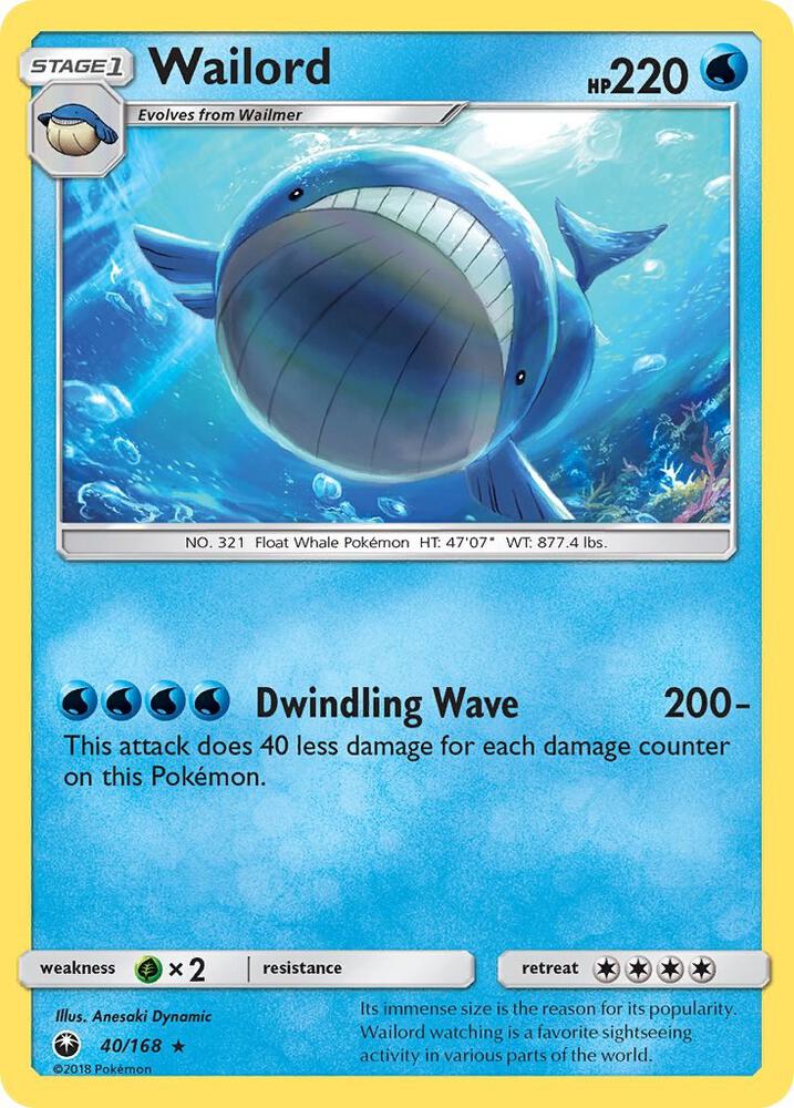 Wailord - #40/168
