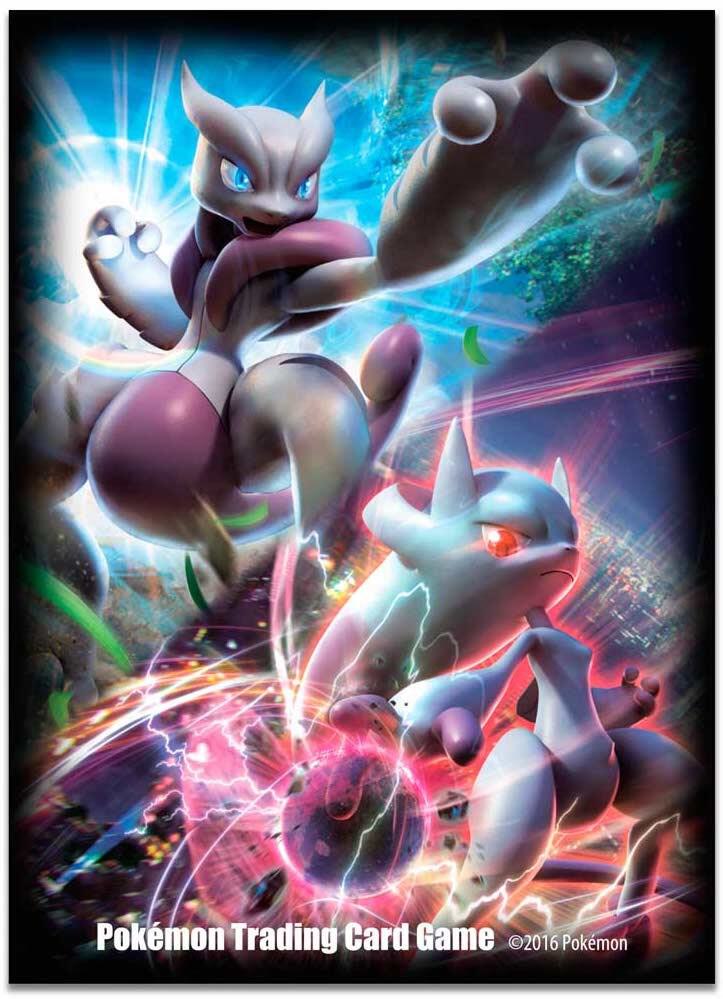 Pokémon TCG: Mega Mewtwo X and Mega Mewtwo Y Card Sleeves (65-Pack)