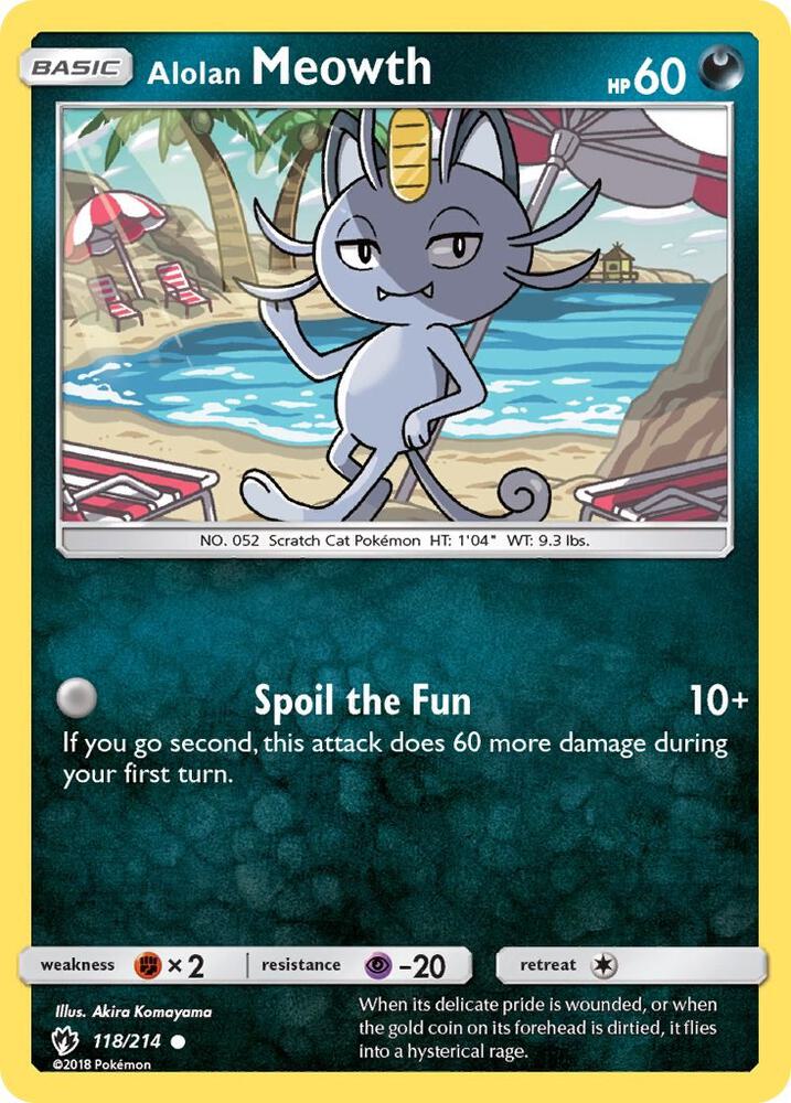 Alolan Meowth - #118/214