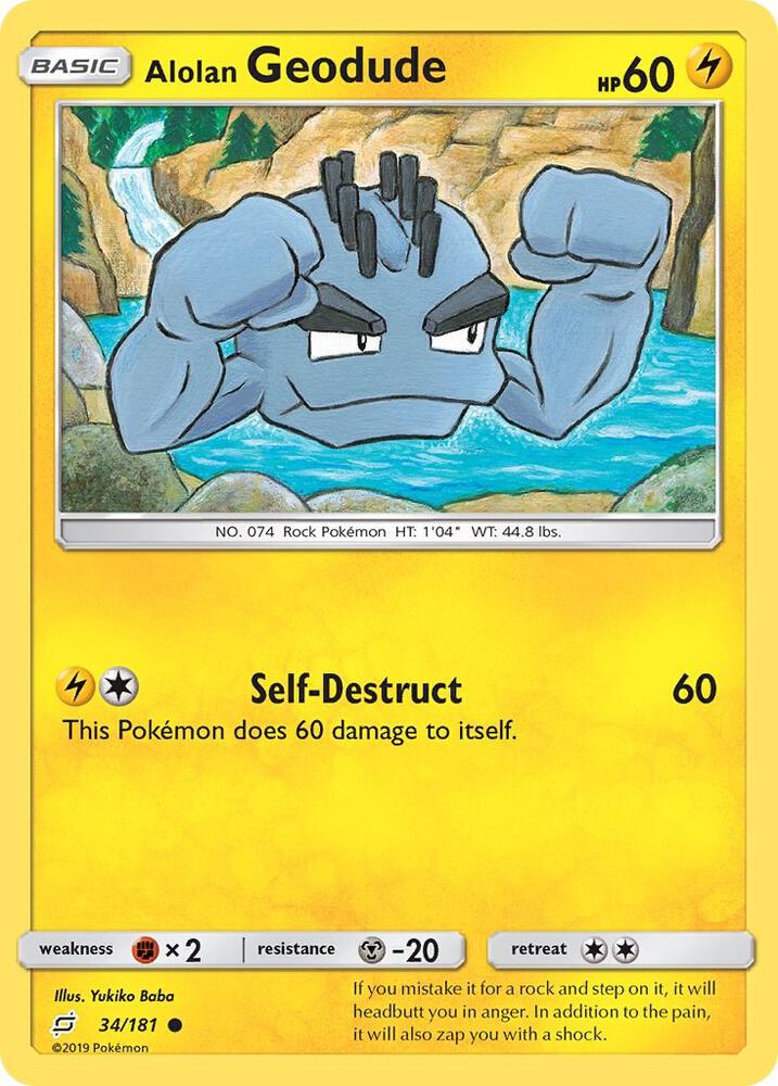 Alolan Geodude (34) - #34/181