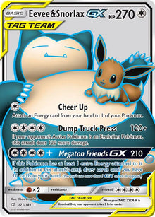 Eevee & Snorlax GX (Full Art) - #171/181