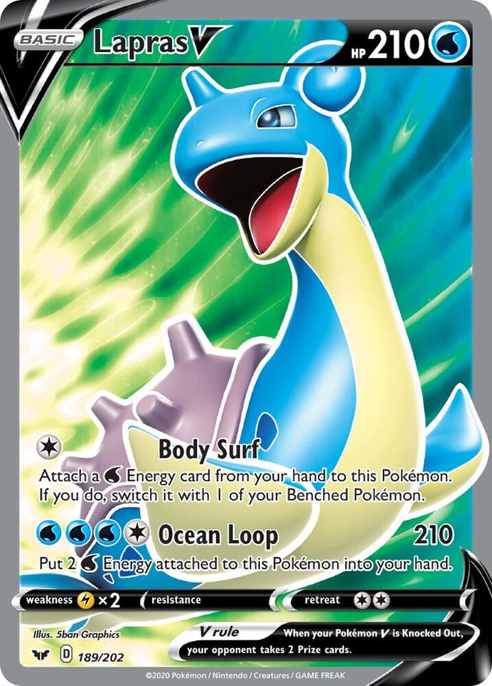 Lapras V (Full Art) #189/202