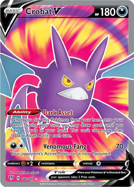 Crobat V (Full Art) - #182/189