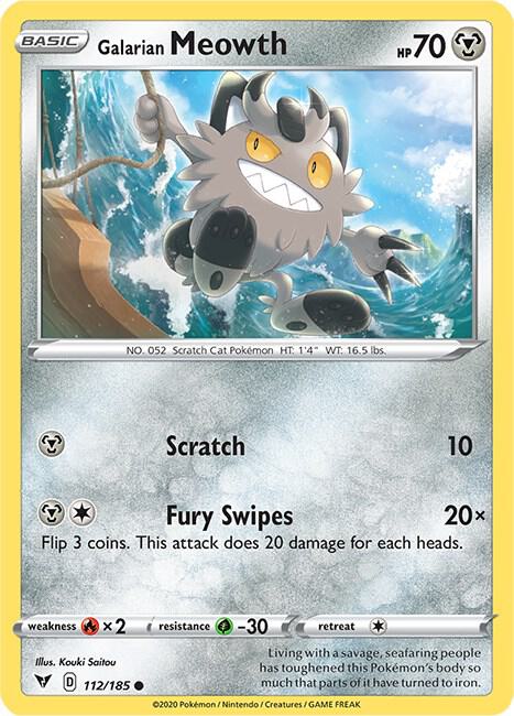 Galarian Meowth - #112/185