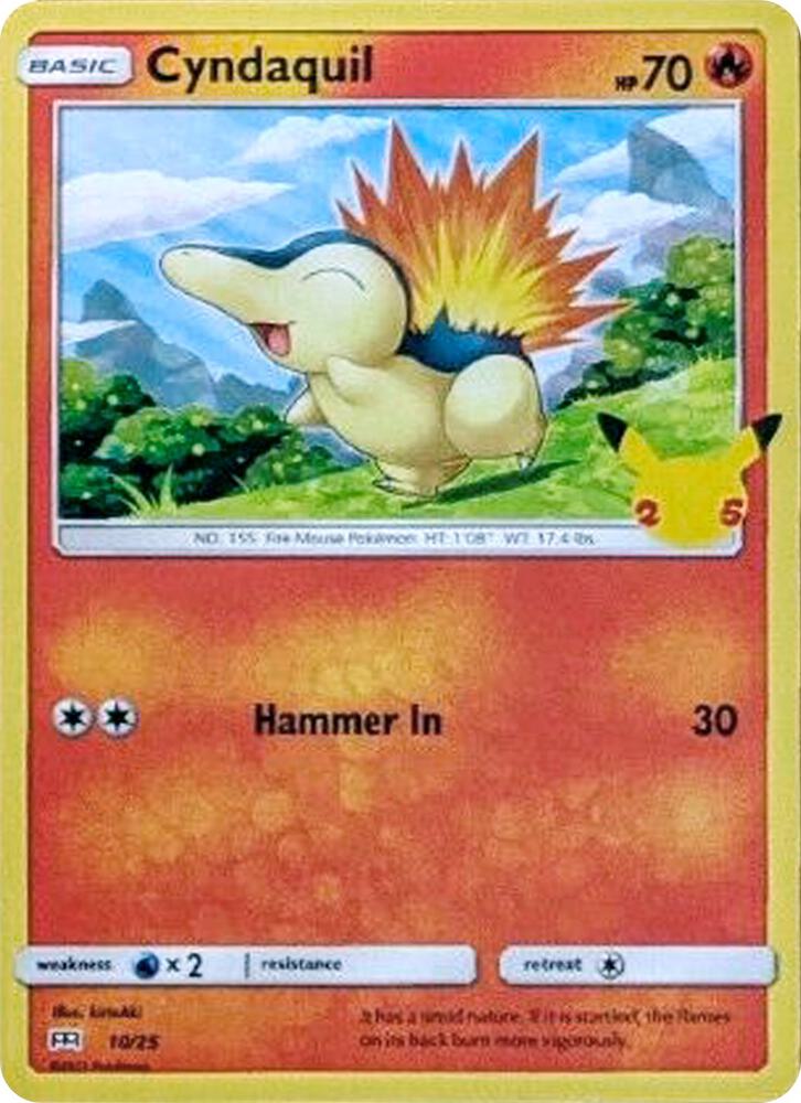Cyndaquil - 10/25 - #010/025