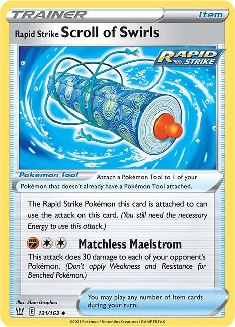 Rapid Strike Scroll of Swirls - #131/163