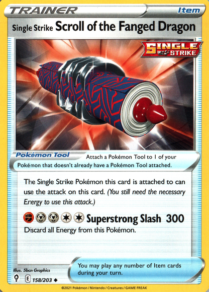 Single Strike Scroll of the Fanged Dragon
