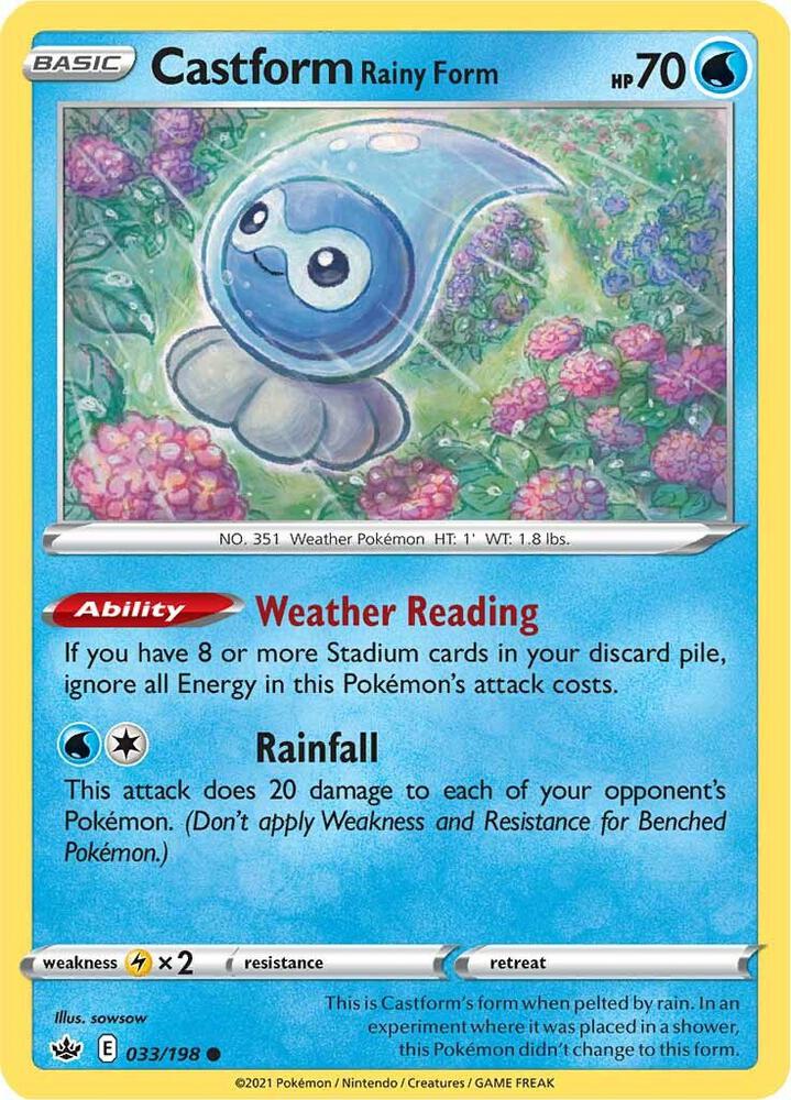 Castform Rainy Form - #033/198
