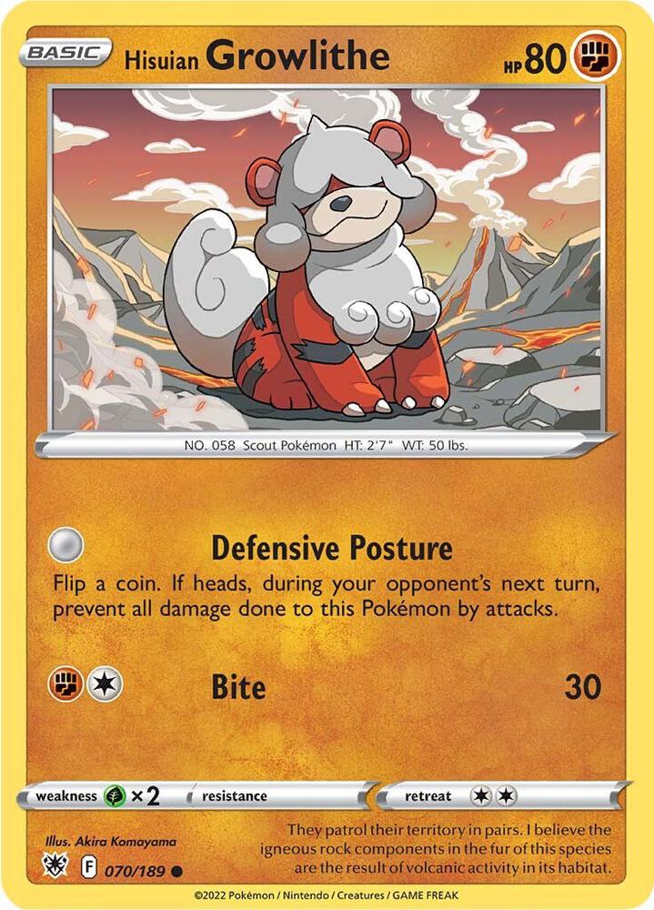 Hisuian Growlithe - #070/189