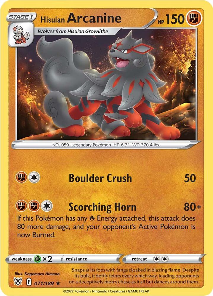 Hisuian Arcanine - #071/189