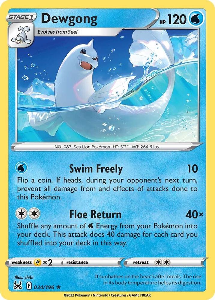 Dewgong - #034/196