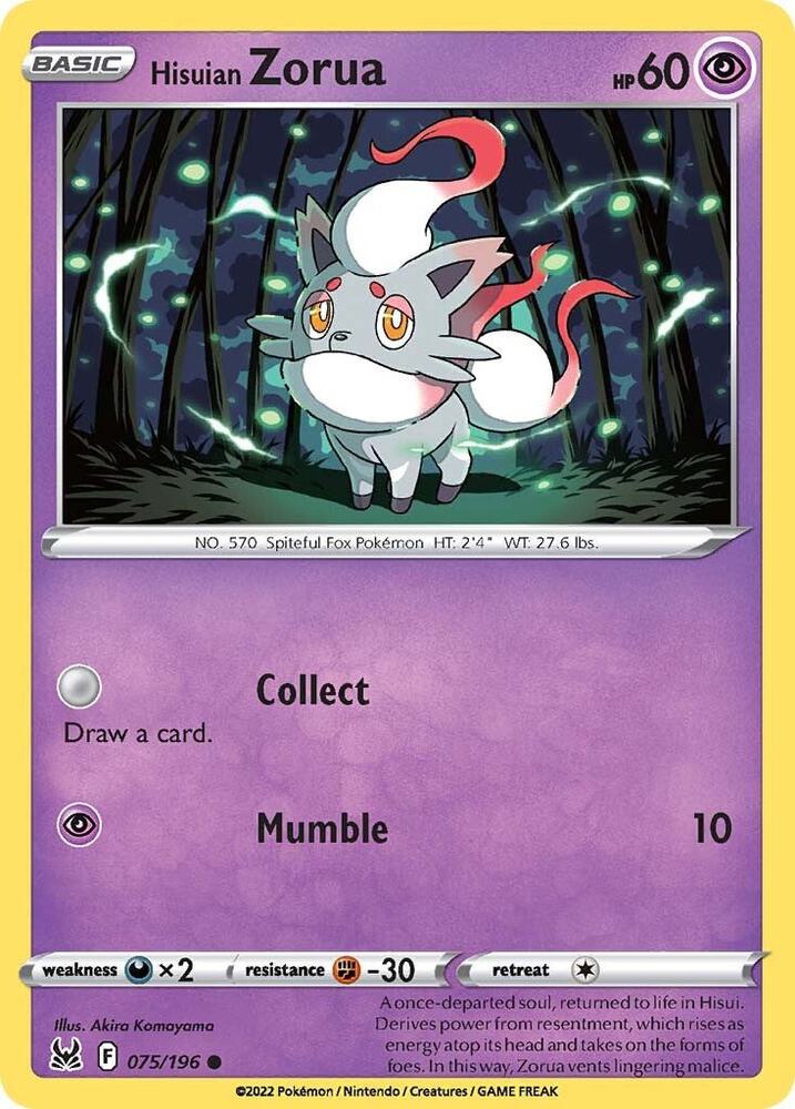 Hisuian Zorua - #075/196