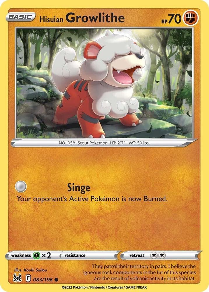 Hisuian Growlithe - #083/196